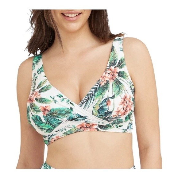 Sea Level Cross Front, Tango G Cup Cross Front Swim Bra White NWT - Picture 7 of 7